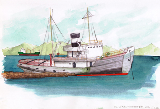 croquis epave san cristofer ushuaia